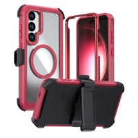 Étui de protection intégrale 360° antichoc robuste et résistant avec coque magnétique pour Samsung Galaxy S25 Plus