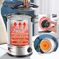 Commercial 8L-45 Litres Chauffage Électrique Urne À Eau En Acier Inoxydable Boisson Chaude Machine Distributeur Café Chaudière À Eau Pot