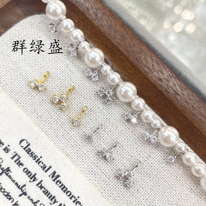 ชุดสร้อยคอไข่มุก Qunlvsheng เงินแท้ S925 ประดับเพชร สำหรับผู้หญิง เครื่องประดับงานแต่งงาน แฟชั่นจี้สร้อยข้อมือรูปดาว - Product Image 4