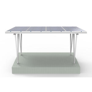 Support de panneau solaire en aluminium pour système de <span class=keywords><strong>carport</strong></span> argenté ou personnalisé 10 ans TUV/brevet 0-20 degrés 25 ans SG3 - Product Image 2