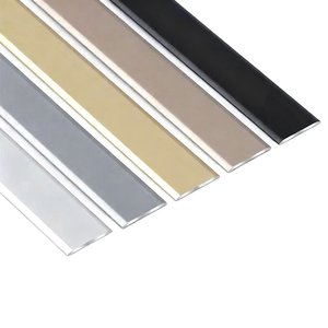 Bande <span class=keywords><strong>de</strong></span> bordure plate en alliage d'aluminium solide en forme unique noir/blanc/argent pour mur/sol/<span class=keywords><strong>seuil</strong></span> Accessoires <span class=keywords><strong>de</strong></span> carreaux décoratifs - Product Image 1