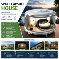 Capsule spatiale ronde haut de gamme, maison modulaire futuriste, hôtel-capsule intelligente, super robuste et stable, autres maisons préfabriquées