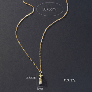 Collar con colgante con temática de amantes, aleación de zinc, regalo unisex, personajes de dibujos animados, joyería para parejas, accesorio para el día de San Valentín - Product Image 2