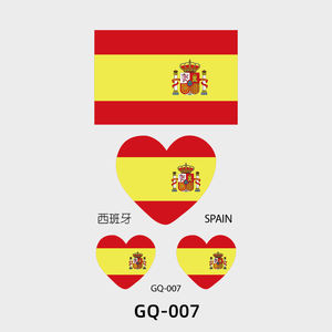 Juego de fútbol banderas nacionales tatuaje cuerpo pegatina temporal París día tatuaje pegatina - Product Image 6