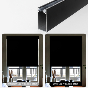 Smart Electric Roller <strong>Shades</strong> for Office Hotel Full Blackout <strong>Window</strong> Curtains Built-In Motor Fabric Blinds for Kitchen Bedroom - Product Image 4