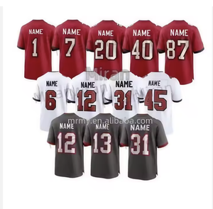 2025 Groothandel Beste Kwaliteit Nieuwe Draft American Football Jersey Tmmmpa # 6 # 12 # 13 Bay Team Naam Ademend Eigenschap - Product Image 1