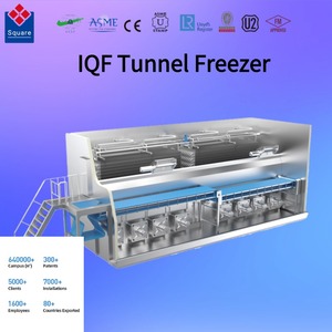 Congelador de Túnel IQF Preço de Fábrica Operação Contínua Grande Capacidade Alta Eficiência de Congelamento para Batatas Fritas - Product Image 1
