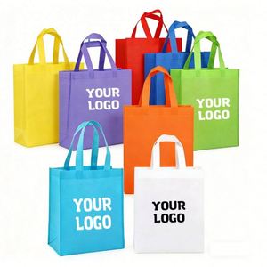 Recyclable Non Woven <strong>Cheap</strong> Tote Bags Eco Friendly Printed Fabric Reusable Shopping With Logo Grocery Non-Woven Bag - Product Image 1