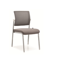Chaises de bureau empilables en plastique modernes de haute qualité avec dossier en maille pour la formation des visiteurs, idéales pour le bureau à domicile (vente en gros)