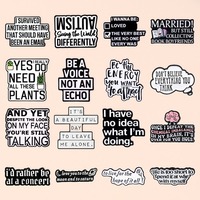 Broche con Frase Divertida, Insignia Metálica con Eslogan, Accesorios, Insignias, Broches