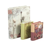 Mini boîte métallique en forme de livre, logo personnalisé petite charnière boîte en étain pour chocolat, vente en gros