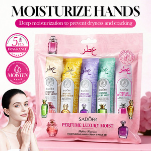Crème <span class=keywords><strong>hydratante</strong></span> <span class=keywords><strong>parfum</strong></span>ée pour les mains, lot de 5 pièces, pour peaux sèches, retient l'humidité pour une hydratation longue durée, améliore la sécheresse - Product Image 3