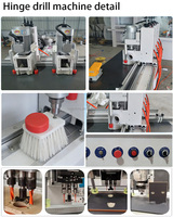 Machine de perçage de charnières CNC haute performance pour le travail du bois, avec moteur haute précision pour portes d'armoires