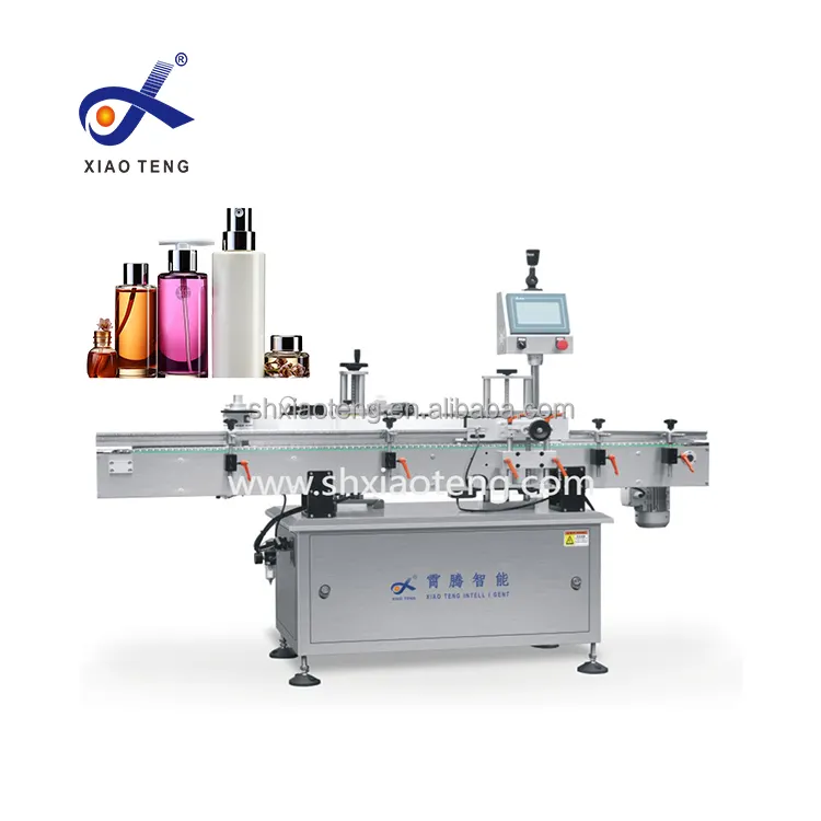 ماكينة وضع الملصقات التعريفية على الزجاجات الدائرية والعلب مناديل مبللة آلية من XiaoTeng 2024