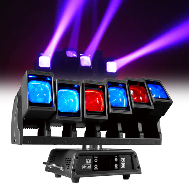 Infinite Focusing 360W Moving Head LED Stage Lights RGBW Rotating Shaking Beam DMX512 60W White Light Aluminum for Concert KTV
