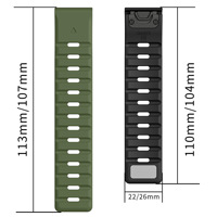 Bracelets de montre intelligents légers en silicone magnétique à boucle magnétique flexible de remplacement Win-Win pour Garmin Epix Pro 51 mm