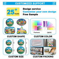 Imanes de Refrigerador Conmemorativos de PVC Suave y Duradero, con Logotipo Personalizable en Relieve 3D, Imanes de Goma Magnéticos Fuertes para Refrigerador