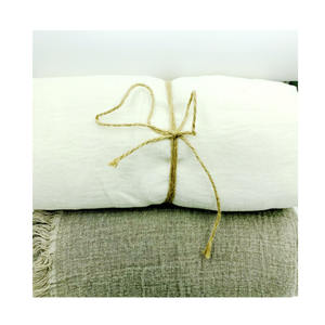 Grosir Selimut Linen Linen Katun Organik Selimut Pantai Selimut Piknik Selimut Linen untuk Berkemah Luar Ruangan - Product Image 1