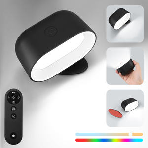 Télécommande tactile magnétique rotation à 360 degrés lampe murale lampe à changement de couleur chambre lampe de chevet trou mural charge USB gratuite - Product Image 2