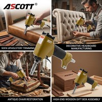 Agrafeuse pneumatique T1170 en aluminium pour la fabrication et la réparation de meubles, personnalisable OEM, pistolet à clous et agrafes pour menuiserie et décoration