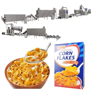 Línea de producción de copos de maíz crujientes para cereales de desayuno