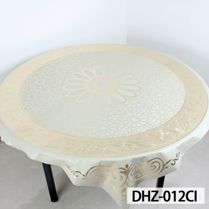 Customized Waterproof Clear PVC <strong>Table</strong> Cover Oilproof Heavy Duty <strong>Round</strong> Tablecloth Plastic <strong>Protector</strong> for Dining Room - Product Image 5