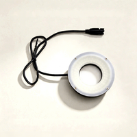 Diffuseur de lumière annulaire LED pour vision industrielle avec câble, éclairage industriel à uniformité élevée pour inspection automatisée, marque DC