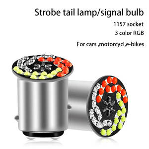 5W 12V 1157 RGB <span class=keywords><strong>LED</strong></span> <span class=keywords><strong>Moto</strong></span> Phare Ampoules 24SMD 30SMD Lampe <span class=keywords><strong>Clignotant</strong></span> <span class=keywords><strong>Moto</strong></span> Lumineux 1157 BAY15D P21 <span class=keywords><strong>Moto</strong></span> Flash Lumière - Product Image 4