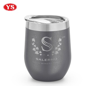 Classico Tumbler in Metallo a Doppia Parete da 12 Once per <span class=keywords><strong>Caffè</strong></span>, con Coperchio, Finitura Fumé - Product Image 1