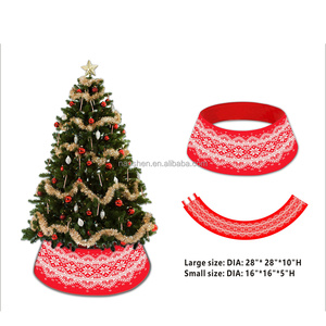 Personalized Christmas <strong>Tree</strong> <strong>Collar</strong> Skirts Fabric Christmas <strong>Tree</strong> Ring <strong>Collars</strong> for <strong>Tree</strong> Stand Cover Base Xmas Skirts - Product Image 5