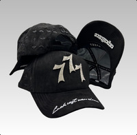 Casquette de baseball unisexe de luxe en coton à 5 panneaux pour homme, broderie 3D en relief, motif logo flamme vieilli vintage, rayée – Nouveauté tendance