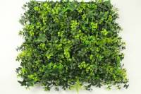 Panneaux de feuillage vert artificiel, décoration végétale intérieure, mur végétal, toile de fond en buis, clôture en plastique, mur de gazon pour aménagement paysager vert