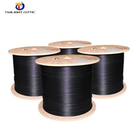 Fibra optica cable de red otdr Home 1000m rollo de un solo núcleo optique FTTH Cable de caída de fibra