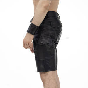 OEM Service Wholesale <b>Men</b> <b>Leather</b> <b>Shorts</b> New Arrival <b>Leather</b> <b>Shorts</b> Private Label <b>Leather</b> <b>Shorts</b> - Product Image 3