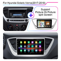 Lecteur multimédia de voiture pour Hyundai Solaris 2 Verna 2017-2020 Android 15 9 pouces 2DIN QLED CarPlay sans fil GPS DSP FM