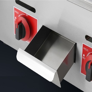 Griglia a Gas da Banco in Acciaio Inox per Cucine di Ristoranti Fast Food Adatta per Friggere Cotolette di Pollo e Hamburger - Product Image 5