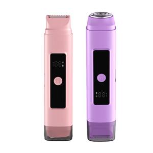 Rasoir électrique pour femme H2, tondeuse bikini rechargeable, étanche IPX7, double tête pour l'épilation pubienne - Product Image 1