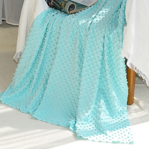 Bán buôn 100% polyester minky Dot nhung sang trọng vải siêu mềm thiết kế cho bé chăn Lót & rèm cửa phổ biến trong số các cô gái - Product Image 2