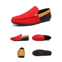 Mules en toile pour hommes, sans talon, avec boucle en métal doré, semelle plate souple, à enfiler, chaussures décontractées de conduite