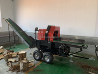Processeur de bois de chauffage RIMA Force de division de 30 tonnes, contrôle de manette de moteur électrique 24 "longueur de travail fendeur de bûches