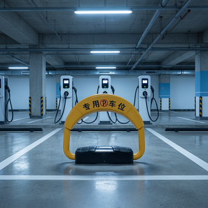 Cerradura Inteligente <span class=keywords><strong>para</strong></span> Estacionamiento con Certificación CE IP67, Impermeable, Amarilla, con Control Remoto, Barrera Automática <span class=keywords><strong>para</strong></span> Estacionamiento de Automóviles, Equipo de Estacionamiento - Product Image 4