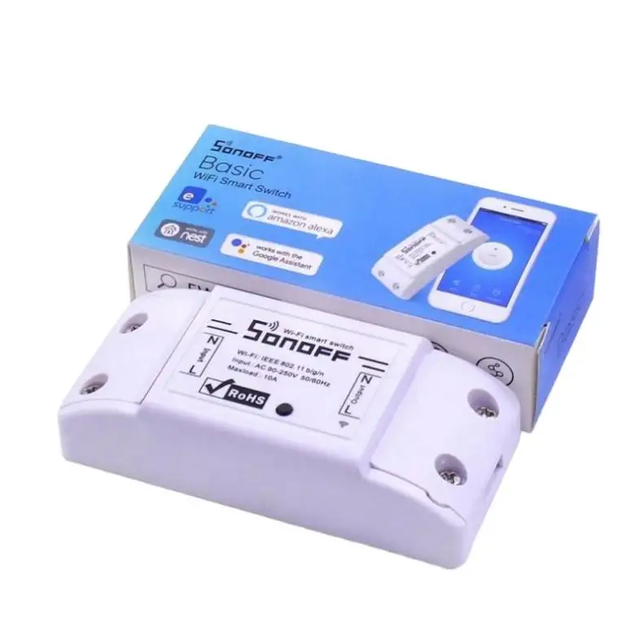 2025 Hot Selling Smart Breaker Sonoff Basic Wireless Control Wifi Switch Automation Intelligent Center for Light