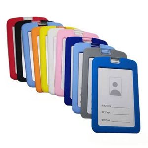 High Quality Fashion Silicone ID Card Holder Name Badge Case Tag for Business Cards Stylish Rubber Cardholder - Product Image 1