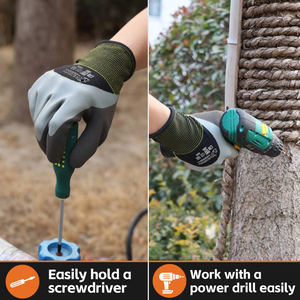 XINGYU <span class=keywords><strong>13G</strong></span> confortable industriel protection sécurité <span class=keywords><strong>Latex</strong></span> gants de travail anti-dérapant Polyester <span class=keywords><strong>Latex</strong></span> enduit main caoutchouc gants pas cher - Product Image 5