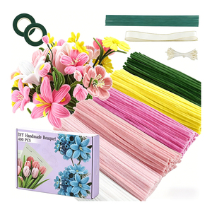ชุดอุปกรณ์การศึกษา DIY ลวดเชนิลล์นุ่ม วัสดุทำความสะอาดท่อ สำหรับเด็ก กิจกรรมการเรียนรู้แสนสนุก และงานประดิษฐ์ตกแต่ง ลวดทำความสะอาดท่อ - Product Image 3