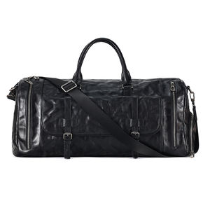 <span class=keywords><strong>Crazy</strong></span> Horse Sac de voyage de luxe en cuir véritable Duffel Bagages Week-end pour hommes - Product Image 2