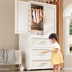 Armoire à <span class=keywords><strong>tiroirs</strong></span> multifonctionnelle pour enfants de 70 cm de large, organisateur de rangement en plastique, boîte de rangement pour chambre d'enfant, dessin animé - Product Image 3