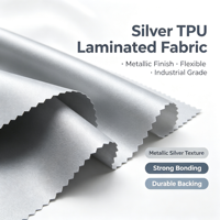 Tissu laminé en film TPU de haute qualité, imperméable, respirant et extensible pour vêtements, produits médicaux et d'extérieur, certifié REACH