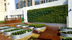 Jardinière ovale surélevée en acier galvanisé, écologique, pour légumes et fleurs, utilisation intérieure/extérieure - Product Image 4