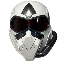 Casque de Cosplay Falcon Pilot en Résine pour Affichage, Accessoire de Costume Falcon, Masque de Cosplay de Film Portable pour Collection